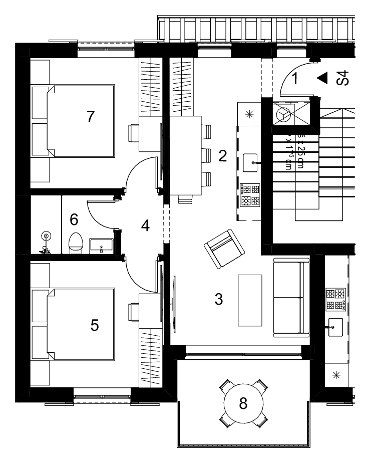 Stanovanje 10.4. – Tloris stanovanja